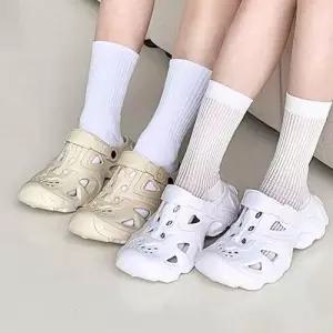 볼드 아웃솔 아쿠아 슈즈 커플 슬리퍼 여름 펀칭 WFJFYNX