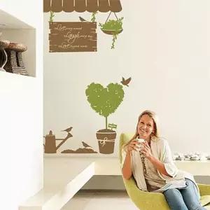 스위트가든 그래픽스티커 시트 벽지 포인트 W035338