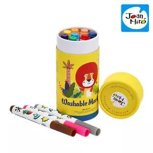 [보리보리/리틀호안미로]워셔블마커둥근팁12색(09463)