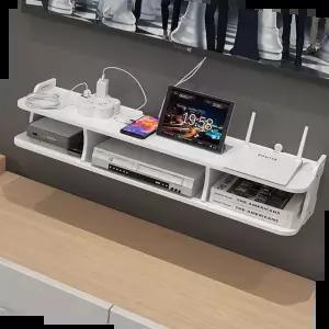 수납선반 무타공 티비 셋톱박스 선반 3칸 공유기 수납함 대형