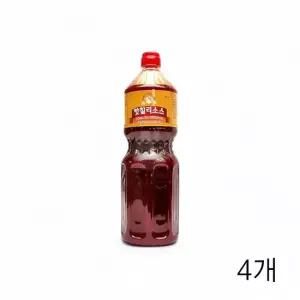 WL 레벤 핫칠리소스 2Kg X 4개 샤브샤브칠리소스 월남쌈소스 칠리드레싱 핫칠리샤브소스