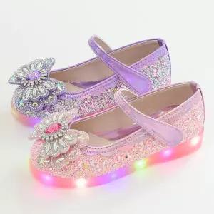 파파고 반짝이 아동 키즈 주니어 어린이 여아 LED구두