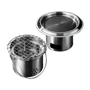 [KEEP]마운틴하이커 캠핑 미니 화덕 화로대 풀세트 스텐 개인용 백패킹