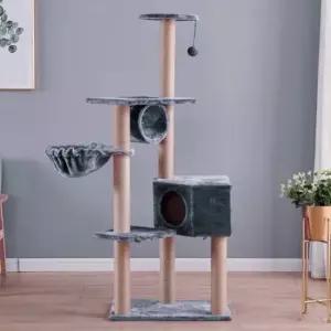 힐링홈 고양이 캣타워 150cm)고양이전망대 둥지캣타워 고양이타워 고양이놀이터