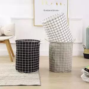 [기타브랜드]접이식 방수 패브릭 빨래바구니  가성비 생활용품 아이디어상품