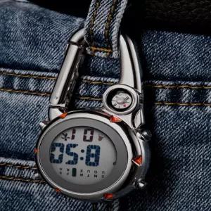 클립 목걸이형 카라비 야광 나침반 기능 등산 다기능