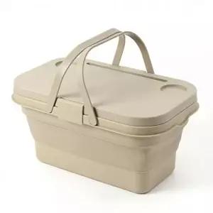 2in1 캠핑 테이블 폴딩박스(베이지) 캠핑수납박스-WFI8LM1