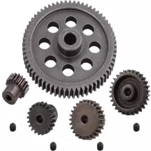 HSP 1/10 몬스터 트럭 브론토사우루스 레드캣 볼케이노 EPX RC 교체 부품을 위한 AMOGOT 스틸 메탈 스퍼