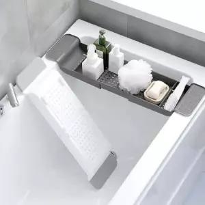 현이몰 반신욕 욕조 길이조절 트레이 물놀이 장난감 선반 장난감정리함 욕조트레이 욕실트레이