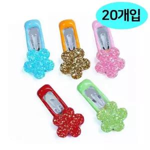 문펫 미니 꽃 똑딱이1 (20개입) (1판) (강아지 핀)