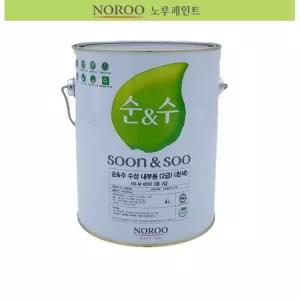 KS 2급 친환경 내부용 수성페인트 흰색 4L 보수용품 페인팅 냄새없는 DIY