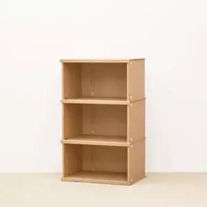 낮은 종이책장ㅁㅁㅂㅂ 3단(가로44) W06422A
