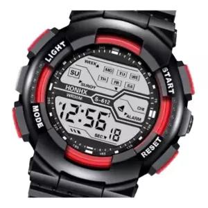 전자시계 군대준비물 방수 밀리터리시계 HONHX 레드 스포츠시계 군입대준비물 군용시계