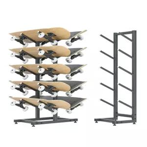 철제 거치대 스케이트보드 진열 홀더 보관 스탠드 랙 롱보드 디스플레이 메탈