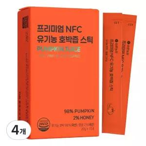 효과빠른 국내산 유기농 호박즙 물 한방울 넣지않은 진한 바른농장 NFC착즙 4개 300g 선물 스승의 날 다과