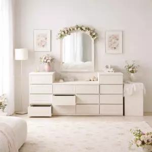 아소르띠 속 깊은 2단-5단서랍장 크림화이트 수납장 드레스룸 안방 거실 키즈룸