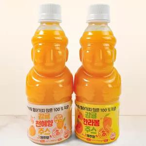 NFC 착즙 물 한방울 들어가지 않은 100% 제주 천혜향 주스 2병 + 한라봉 주스 2병 (각 330ml)