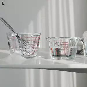 퓨어 계량컵 1000ml주방 손잡이 요리 유리 이유식 제빵