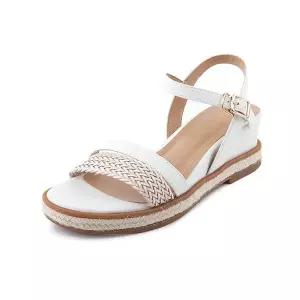 [미소페](강남점) 여성구두 011924713 통굽샌들 아이보리 6cm