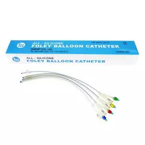 원에스피 멸균 폴리카테타 2Way 10개입 1박스 벌룬도뇨관 실리콘 소변줄 비뇨기과튜브