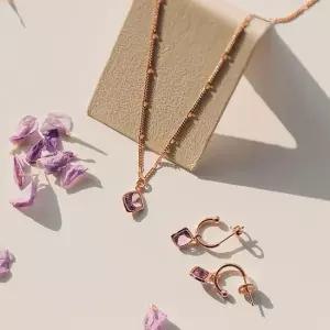 제이로렌 N0977 2월탄생석 자수정 목걸이