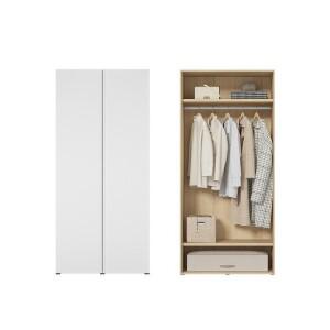 한샘 바이엘 채널 옷장 화이트 90cm(높이216cm) 1단 행거형