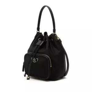 [헤지스](센텀시티점)[HAZZYS ACC] 블랙 나일론 혼방 버킷백 HIBA4F303BK