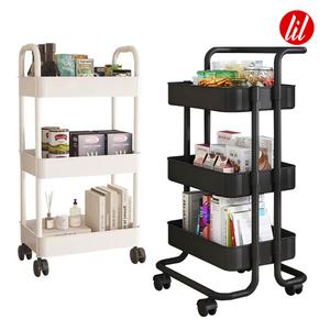 트롤리 이동식 선반 3단 4단 5단 미니 대형 수납장 트레이 철제 기저귀 무빙 카트 주방 미용실 서빙 팬트리 틈새