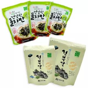 돌자반 김부각 대용량 소포장 묶음