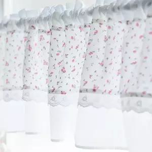 [텐바이텐][맞춤]로즈 바란스커튼 주방 플라워 가리개 창문 작은창