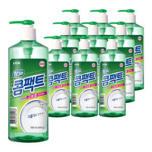 CJ라이온 참그린 콤팩트 주방세제 용기 600g 10개