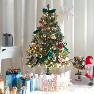 [텐바이텐]크리스마스 트리 장식 풀세트 앵두단추사슴연그린 120cm 단면