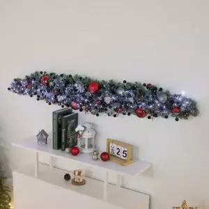 [텐바이텐]크리스마스 장식 가랜드 센터피스 LED 글로시 블랙 150cm