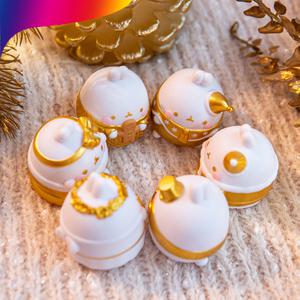 몰랑이 몰랑 크리스마스 골드 에디션 피규어 6종세트