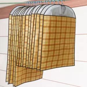 필그림 국산 부직포 코트 패딩 옷커버 5p - 체크 디자인