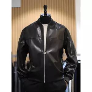 갤러리아 BON 블랙 램스킨 MA-1 천연양가죽 재킷 BN4SMD441