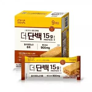 빙그레 더단백 프로틴바 9개입 크런치바 피넛버터