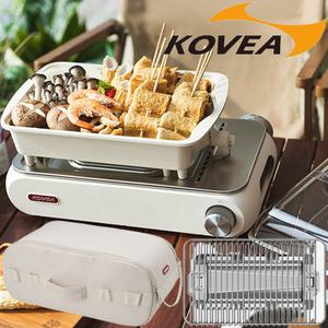 비젼코베아 구이바다 세라믹 IVORY 캠핑용 가스 버너+전용가방 국산 휴대용 그릴 레인지