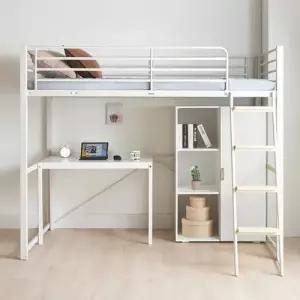 [에보니아] 토리노 철재 수퍼싱글 벙커침대 브베 책상옷장A형 매트포함(그린폼매트)