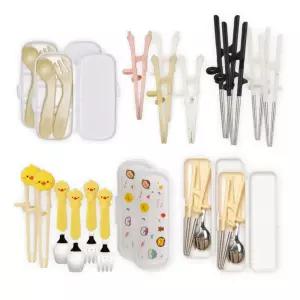[2세트구성] 에디슨 성장 단계별 젓가락 스푼 포크 수저세트 모음전 
