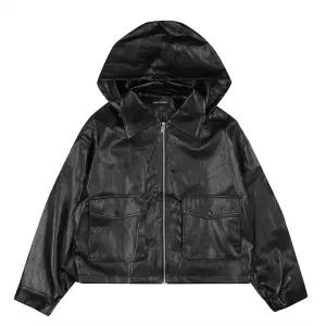 [코데즈컴바인](신세계 사우스시티) 크롭 후드 글리터 레더점퍼 (CJC-LE503W8)