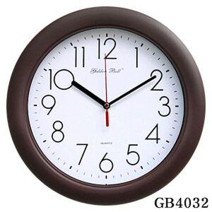 [무료배송/제조한국] 고급 무소음 밤색 벽시계 320파이 제조한국 무소음시계 원형시계 국산시계 인테리어시