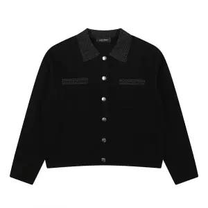 [코데즈컴바인](대구신세계)메탈사 포인트 카라넥 가디건 (CJD-CD301WA)