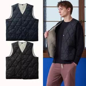 남여공용 퀄팅 안감 누빔 경량 조끼 D24V407