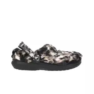 [정품아닐시3배보상] 크록스 클래식 퍼 슈어 클로그 블랙 멀티 Crocs Classic Fur Sure Clog Black Multi