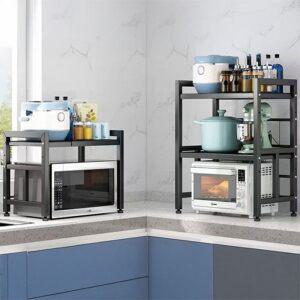 전자레인지 수납장 선반 1단 2단 주방 정리 에어프라이기 거치대 공간절약