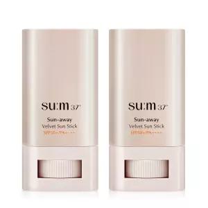 숨37도 선어웨이 벨벳 톤업 선스틱 2개