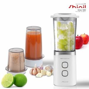 국산 다용도 만능 미니믹서기 다지기 분쇄기 주서기 다기능 믹서기 날 2개 컵 3종 마늘다지기