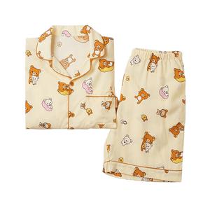 스파오 남녀잠옷 리락쿠마 쿠마들의 여름나기 반팔파자마 3종