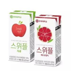 [연세우유][T]연세우유 스위플 주스 사과/레드오렌지 48팩